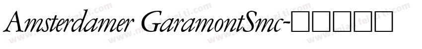 Amsterdamer GaramontSmc字体转换